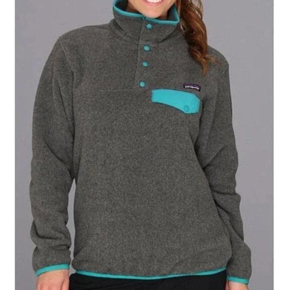 Patagonia Gray Synchilla Snap-T Fleece Pullover